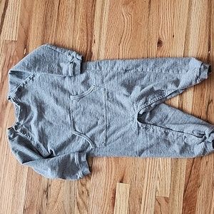 Colored Organics Grey herringbone Romper